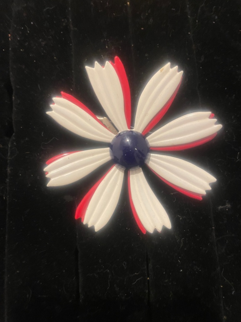 Enamel floral pendant